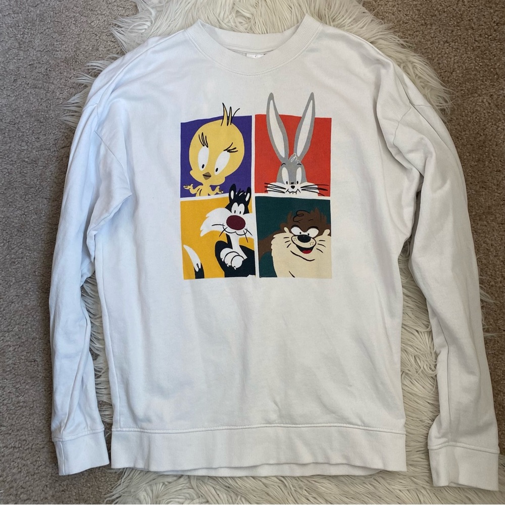 EUC Hanna Andersson x Looney Tunes terry sweatshirt pullover S